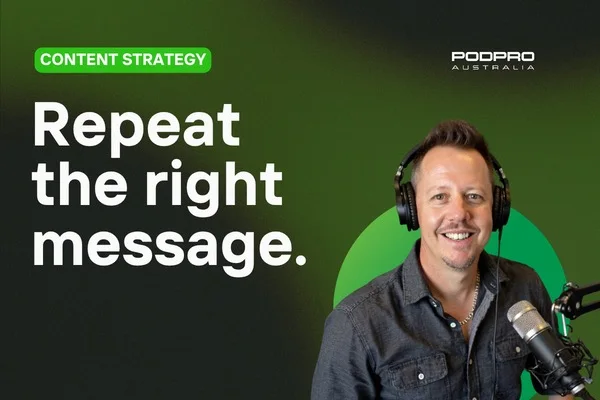 Repeat the right message, with Adam Bell on mic in the PodPro studio